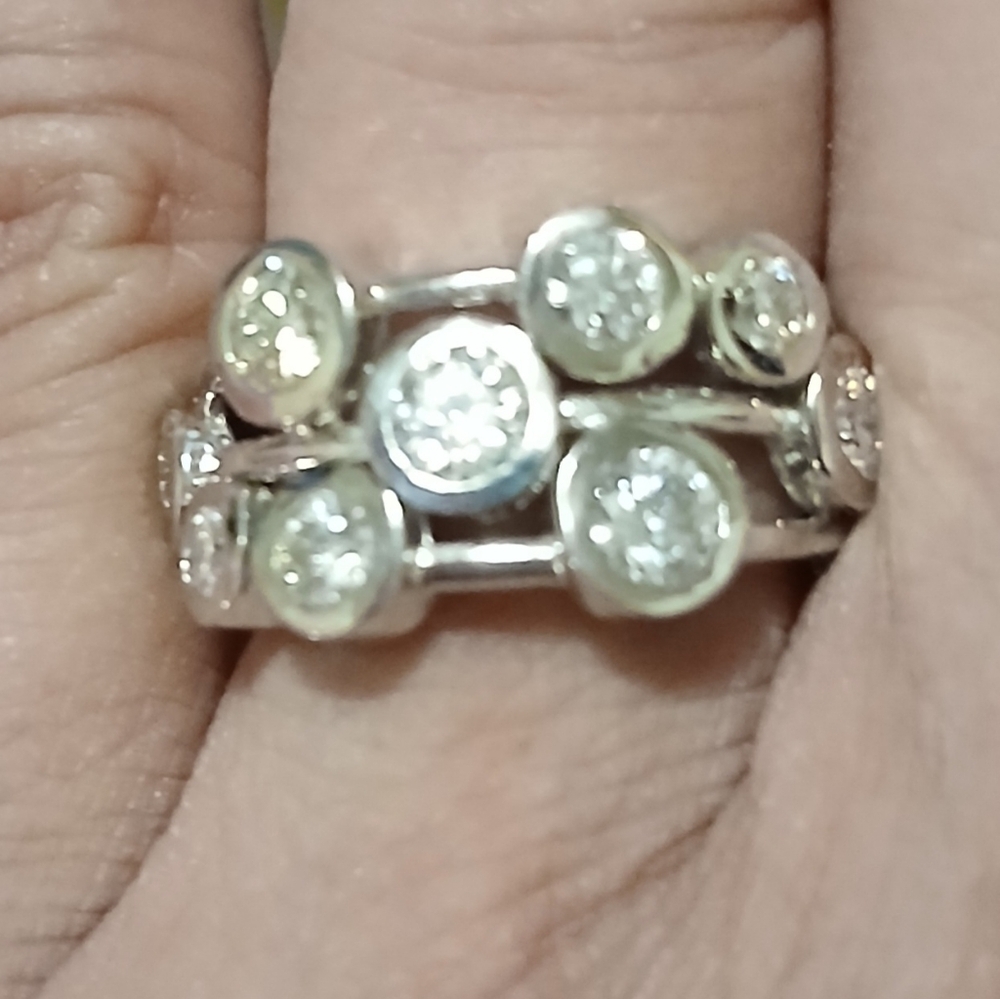 Moissanite ring